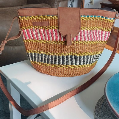 Straw Bag Sisal Bag Beach Basket Bag Kiondo Beach Bag for - Etsy