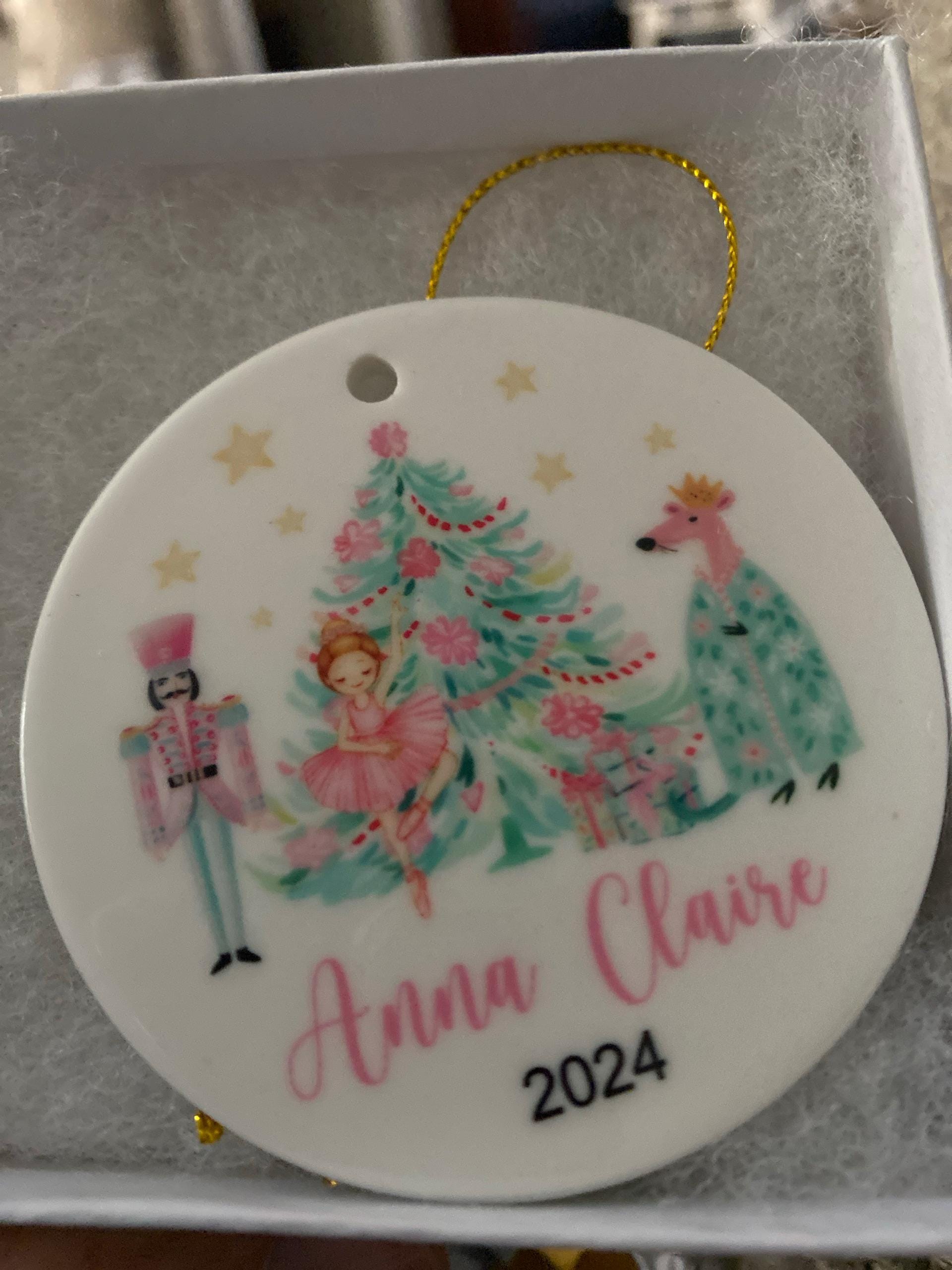 Nutcracker Christmas Ornament, Personalized Girl's Nutcracker Christmas Ornament Gift for Nutcracker Play Christmas Ornament Keepsake Gifts