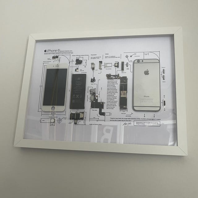 iPhone 6s 分解図 アートフレーム IPhone 6s 分解アート - デジタル テンプレート - Apple - iPhone