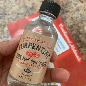 Turpentine 500 ml ( 16,9 fl. oz ) 100% Pure Gum Spirits of Turpentine Pine