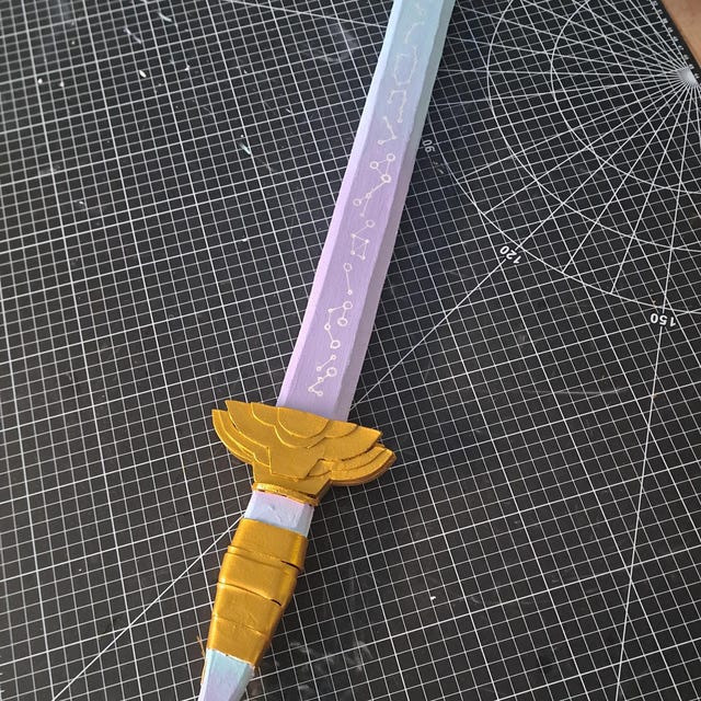 Épée Huntrix Rumi Pour Cosplay - Style Coréen, Inspirée Des Animés - Arme Fantasy Légère Et Détaillée - 6