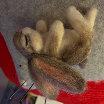 PDF FILES Needle Felt Pattern Realistic Sleeping Baby Bunny Instant ...