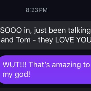 Caroline added a photo of their purchase