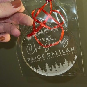 our first christmas ornament 2022