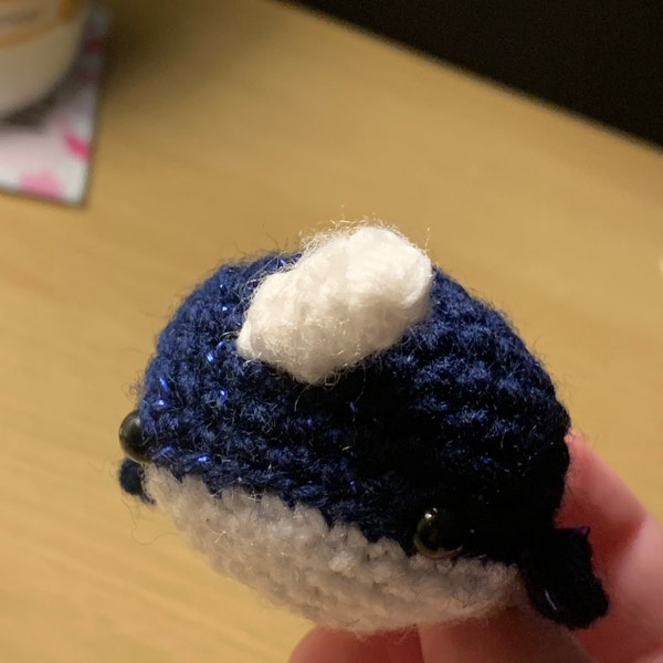 Little Tiny Cute Crochet Narwhales Stuffies Keychain Gift Kawaii Hand ...