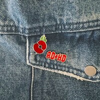 AC/DC Inspired ADHD Enamel Pin - Etsy
