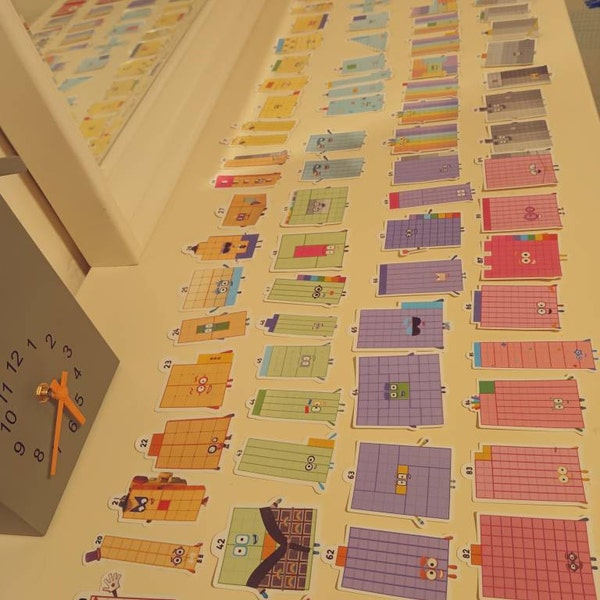 Numberblocks 600 Numberblocks 61-70 Stickers - Etsy