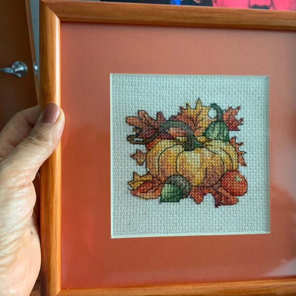 Cross Stitch PDF Pattern Autumn Miniature DMC Chart Embroidery ...