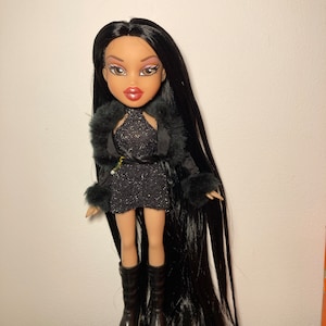 Obsidian Black Nylon Doll Hair for Rerooting - Etsy