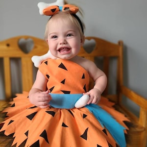 Pebbles Flintstone Outfit Pebbles Flintstone Costume Pebbles - Etsy