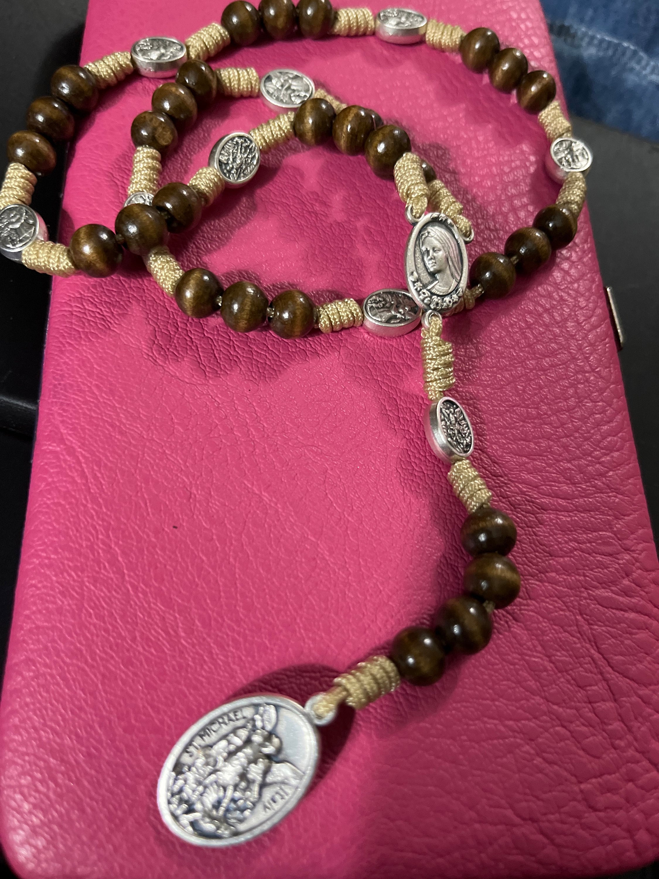 St Michael Chaplet - Crown of St Michael - St Michael Rosary - Police Officer Gift - Prayer Beads - Catholic Chaplet - Saint Michael medals
