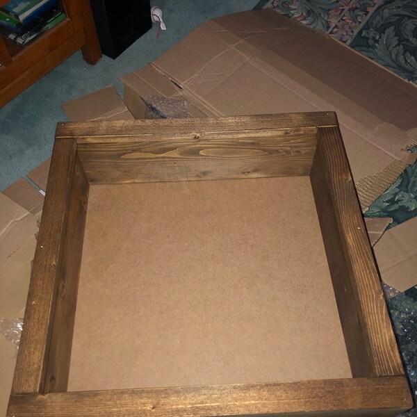 Shadow Box 20x16 Rustic Large Window Box Display Box Picture Frame Deep ...