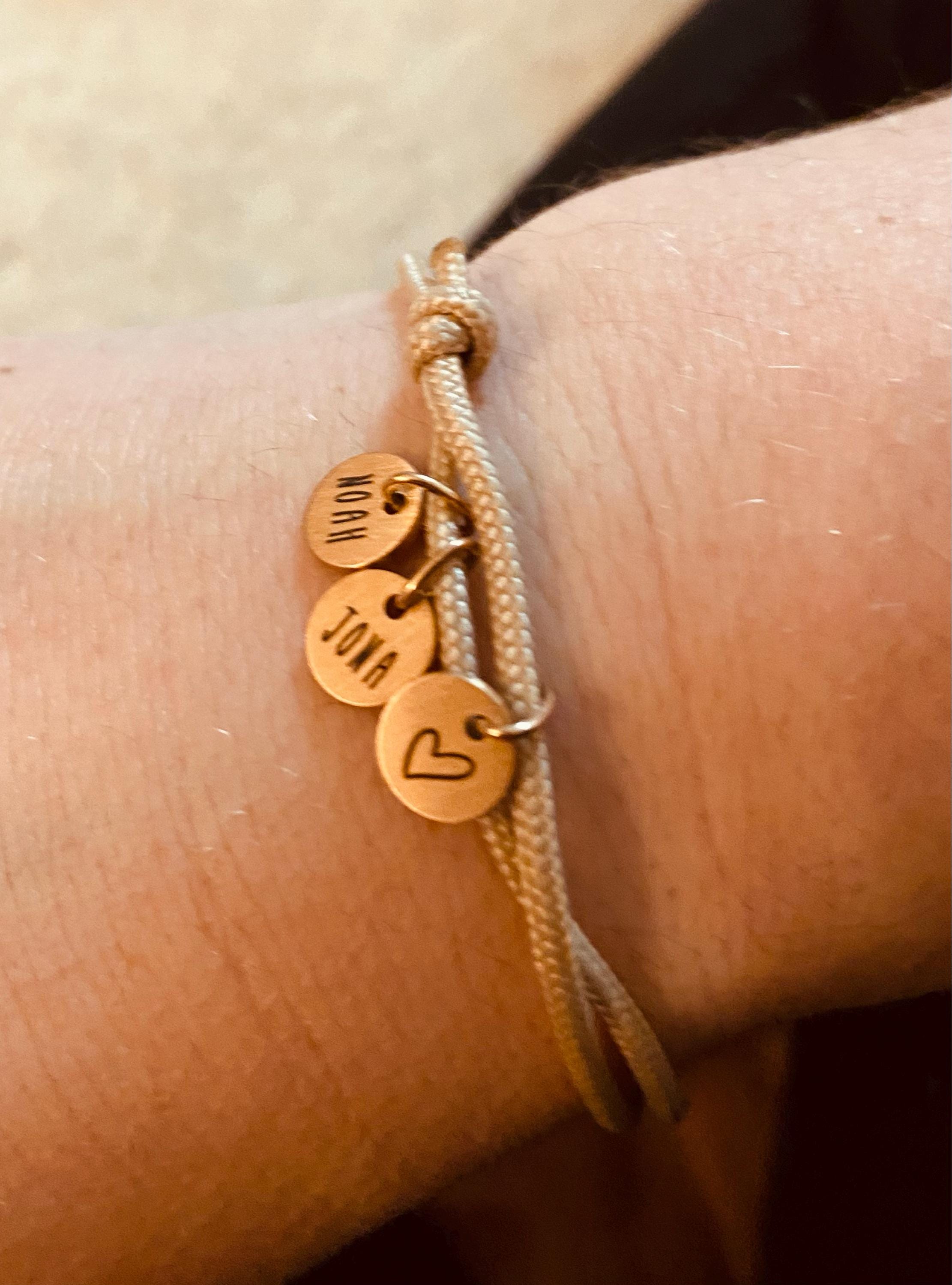 Personalized sailing rope bracelet - name bracelet - friendship bracelet - surfer bracelet - partner bracelet - stainless steel bracelet with engraving - A195