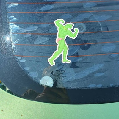 Buff Kermit the Frog Stickers Original Vinyl Sticker Water Bottle ...