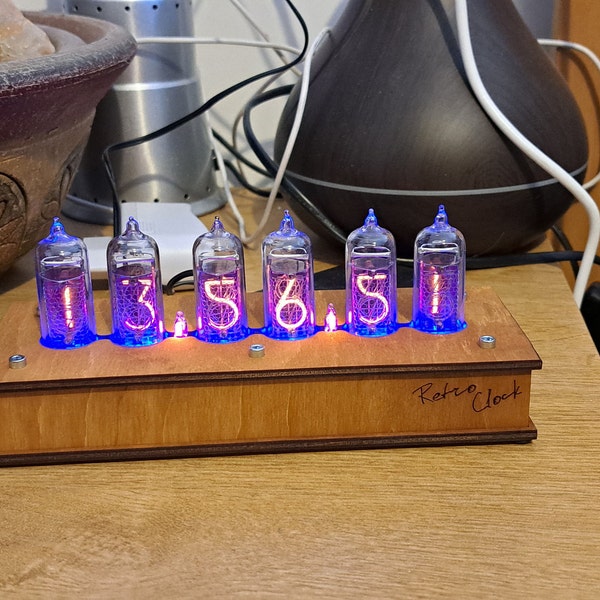 EUNEWR LED Nixie Tube Clock,Orologio Tubo Digitale Con Calendario - Foto 3