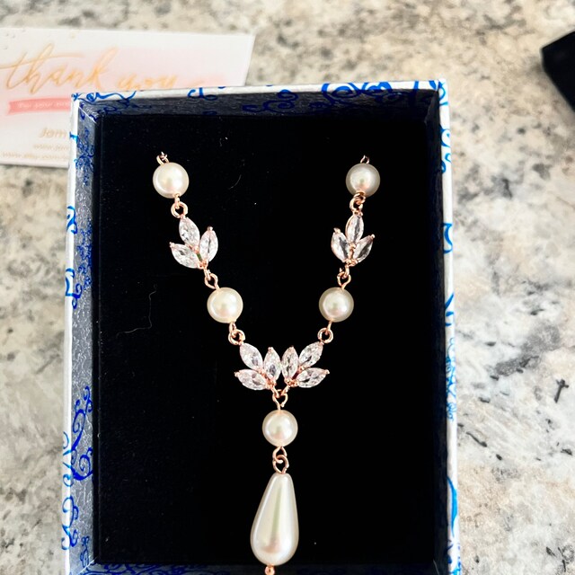 ◆STONEHENgE◆ 14K Rose Gold Pearl Necklace SA25A68B stage_R.jpg