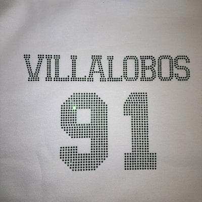 I Love Bingo Iron on Transfer Bingo Bling Rhinestones and Metals Design ...