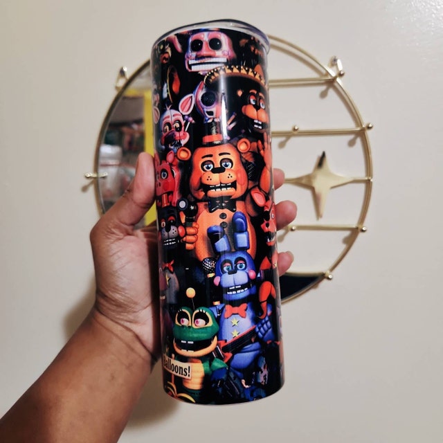 Five Nights At Freddy's 20oz Skinny Tumbler Wrap Png, Five Nights At F –  Drabundlesvg