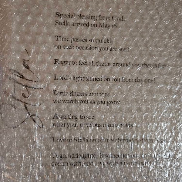 Custom Poem Canvas Print Sign Song Lyric Love Letter