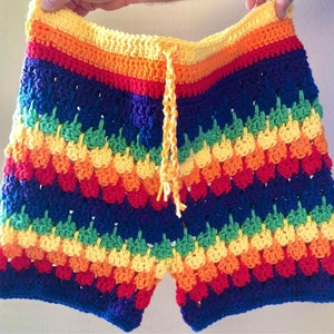 Mens Shorts CROCHET PATTERN Beach Shorts Striped Pattern. - Etsy