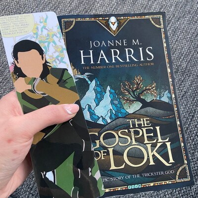 Custom Marvel Loki Bookmark Minimalist Style Superhero Art Geeky Comic ...