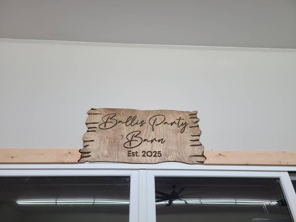 Personalized Wooden Family Name Sign, Custom Carved Sign, Wood Home Decor, Housewarming Gift, Outdoor Sign, Retro House Decor, Cabin Decor