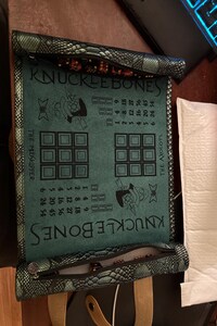 Personalized Cult of the Lamb Knucklebones Game board on our Double-Sided Dice Scroll