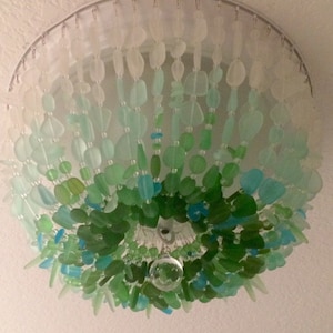 Sea Glass Chandelier Coastal Mission Prairie Beach Craftsman Ceiling Fixture | mysite Sea Glass Chandelier Coastal Mission Prairie Beach Craftsman Ceiling Fixture | mysite