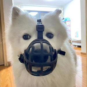 Handmade Dog Muzzle A Dog Muzzle and 1 Adjustable Fixed Rope Double ...