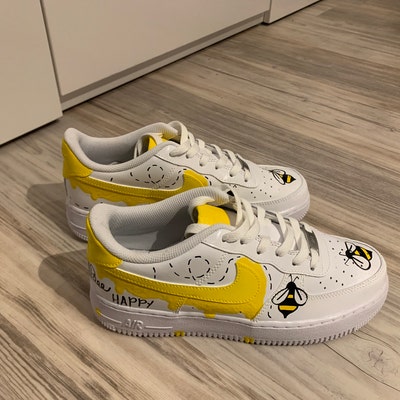 custom honeybee nike air force 1