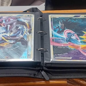 ASelected 1800 Pochettes Pour Cartes – 100 Feuilles Double Face A4, Classeur Universel 11 Trous, Collection Pokemon, MTG, Jeux De Cartes