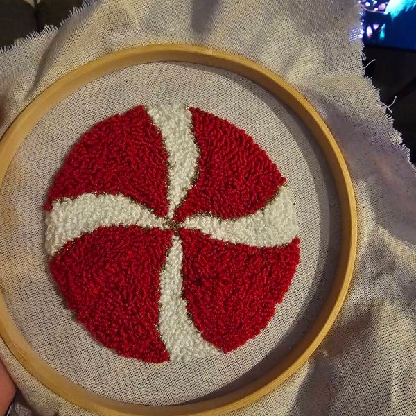 Christmas Punch Needle Coaster Kit 4 Pcs / Craft Kit/ Punch Needle ...