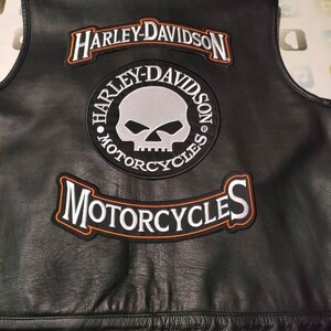 Harley Davidson Rockers Grey Large Biker Patch Vest/jacket New - Etsy