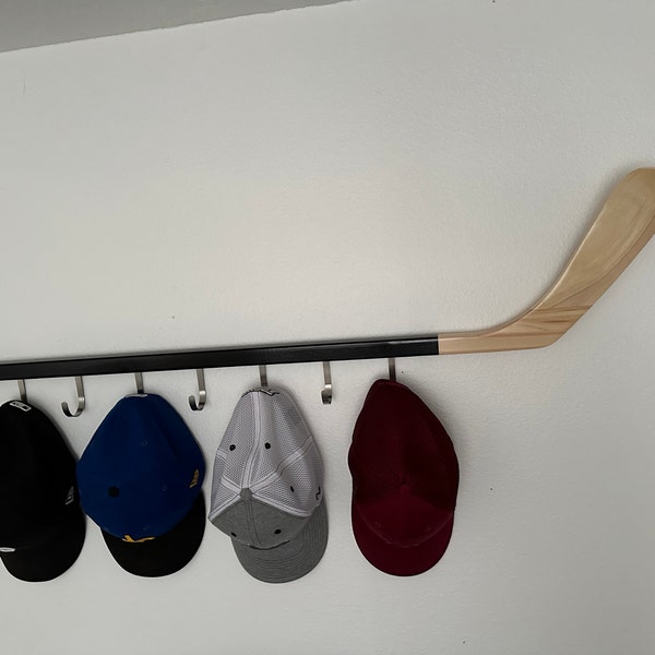 Hat Rack Stick Hockey Stick Hat Rack for Caps Coats Jerseys Equipment Backpacks and ...
