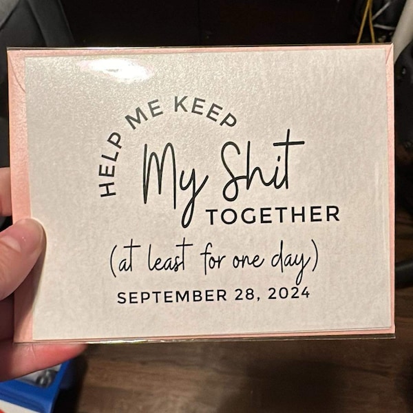 Help Me Best Woman Proposal Card Keep My Shit Together Maid of Honor ...