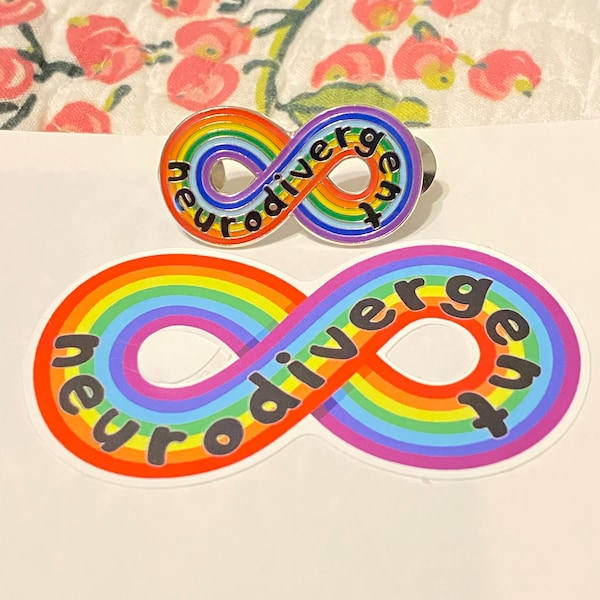 Neurodivergent Pride Large Infinity Rainbow. Autism Acceptance Pride ...