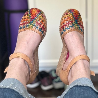mexican woven leather sandals