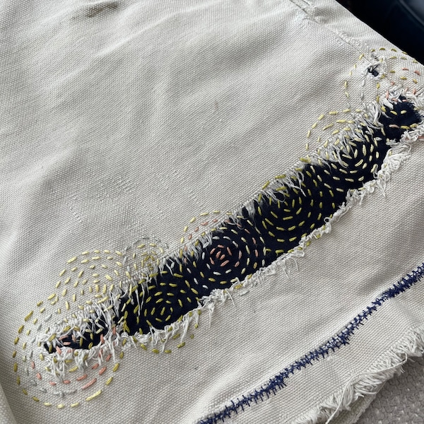 Sashiko Inspired Mending Kit Modern Visible Mending Tool Set - Etsy