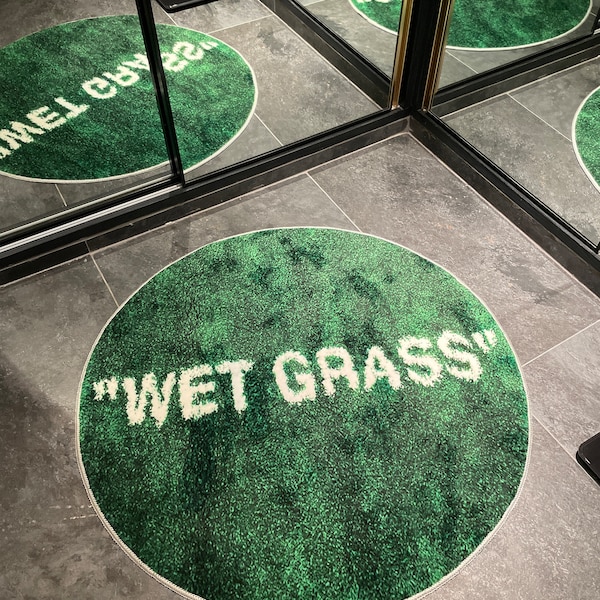 Sweetgrass Rugs Wet Grass, Weet Grass Round Rug, Patterned Rug, Wet Grass Rug, Wet ...