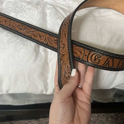 personalized western belts