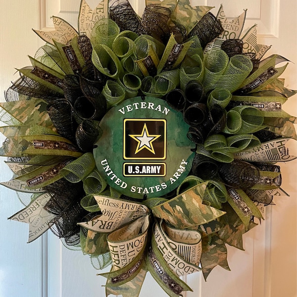 Army Ribbon, Green Army Ribbon, Military Ribbon, Burlap Ribbon ...