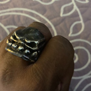 Skull Basher In 925 Silver Weighs 62 Grams Of Badass Etsy
