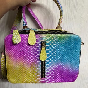 Daulay Store Snake Skin Mini Bon Bon Bag