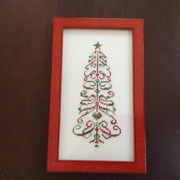 Custom Family Christmas Name Trees: Cross Stitch, Personalized Cross ...