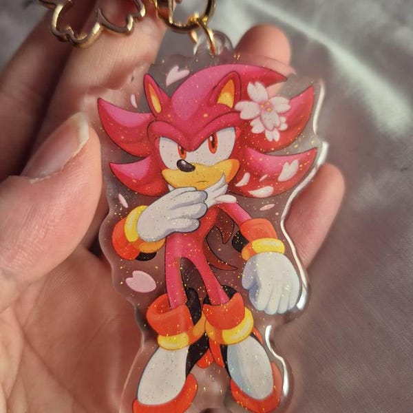 Gold Glitter Hedgehog Charm