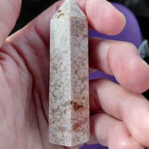 Fossilized Coral Jasper Tower • Coral Jasper • Coral Jade • Fossil