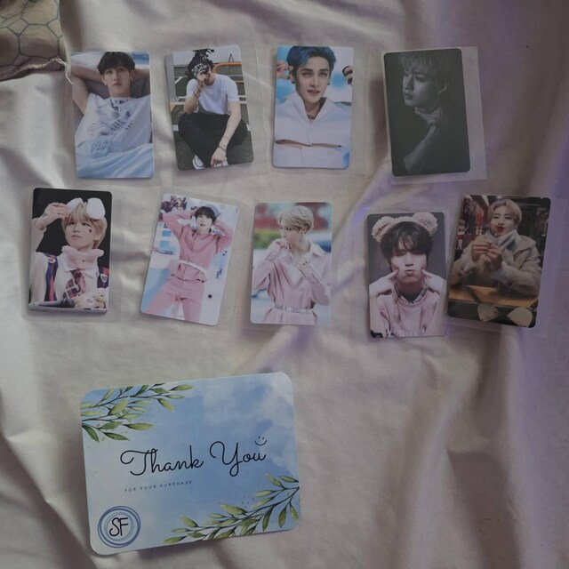 Stray Kids Han Jisung Blonde Photocards, Memorable Moments