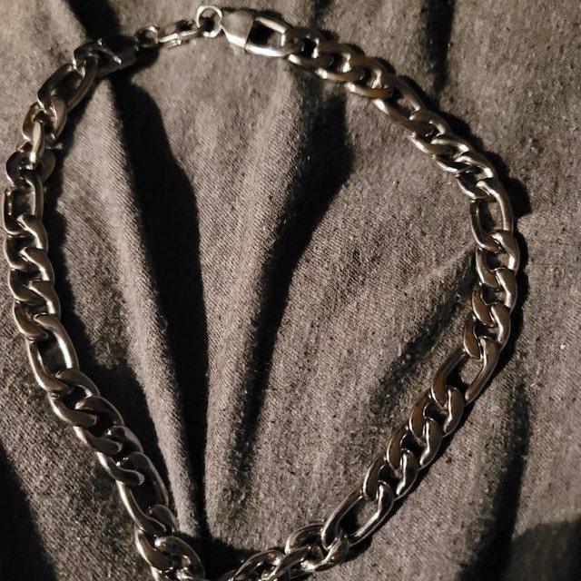 JewelryWe Gliederkette Mit Buchstaben-Anhänger – Edelstahl Halskette Für Damen & Herren