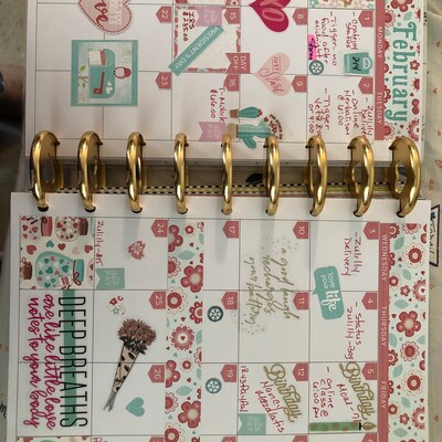 February Monthly Kit, Happy Planner February Stickers, February ...