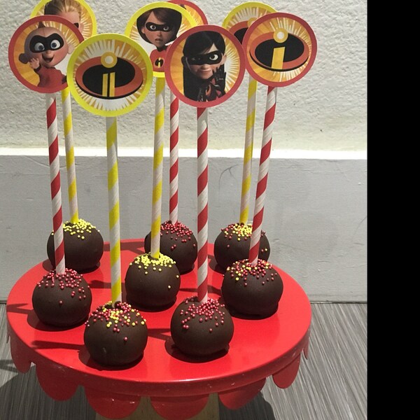 Incredibles Cupcakes Toppers, Printable the Incredibles Toppers, the ...